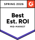 Best Est. ROI Mid Market spring g2 award 2026