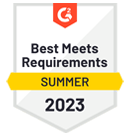 g2 best meet requirements summer 2023 award