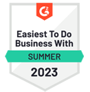 g2 easiest to do business with summer 2023 award