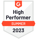 g2 high performer summer 2023 award