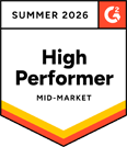 CareSmartz360 software -summer g2 high performer award for mid market 2026