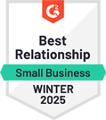 Best relationship small businesses g2 award 2025 - home care software reviews