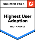 CareSmartz360 software - g2 highest user adoption summer award 2026