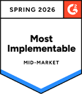 CareSmartz360 software - g2 spring award for most implementable 2026