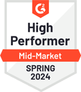 g2 spring high performer 2024 award