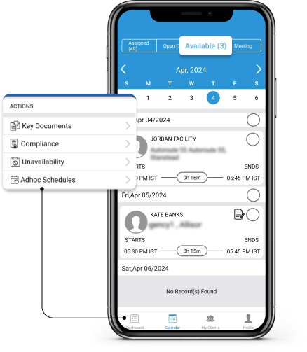 Caregiver App With Ad-Hoc Scheduling - Caregiver scheduling app