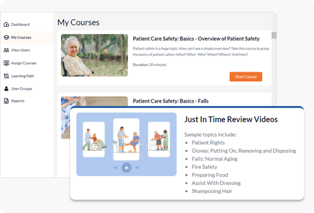 caregiver training courses - CareSmartz360 LMS