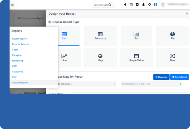 Home Care Custom Reporting Solution - CareSmartz360