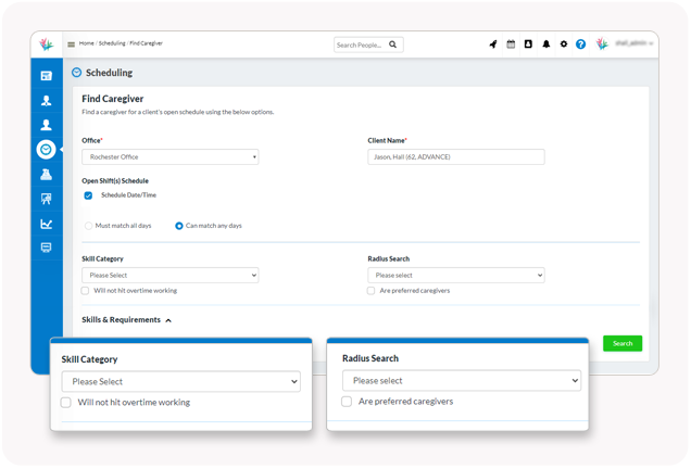 Homecare Employee Scheduling Software for Homecare