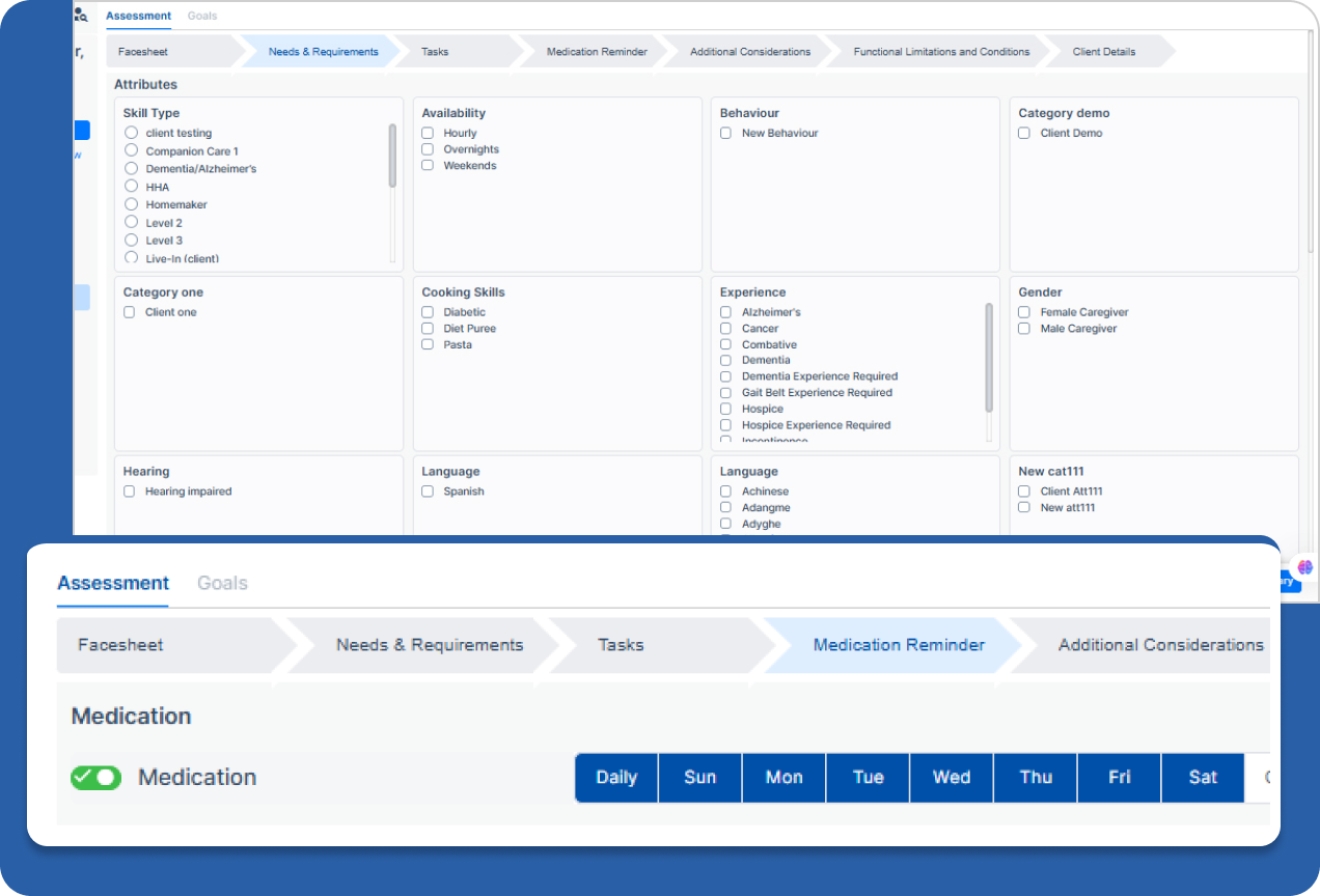 Software for HomeCare Client Assessment and Management - CareSmartz360